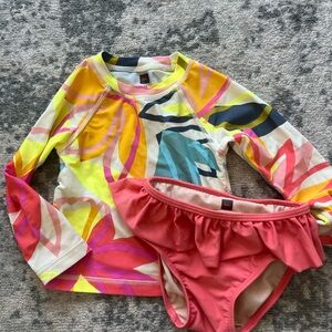 Tea Collection Rash guard swim set
